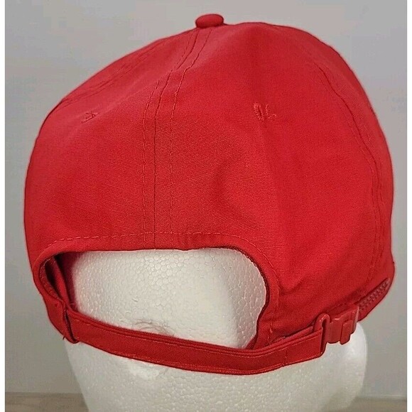 Vintage Zipper Strap Rope Hat ~ Pizza Hut Red Rope Hat - Picture 11 of 11